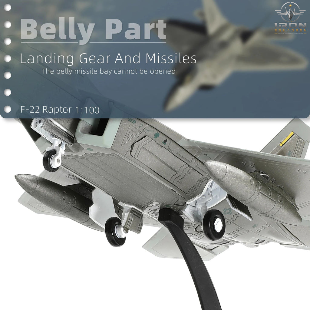 F-22 Raptor — U.S. Air Force 1:100 Diecast Model - image 6