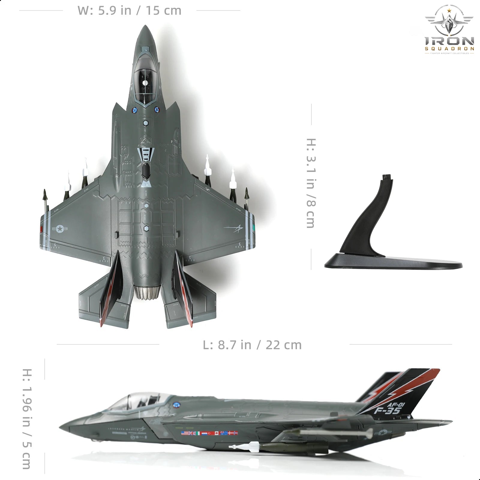F-35A Lightning II — AF-01 First Jet 1:72 Diecast Model - image 4