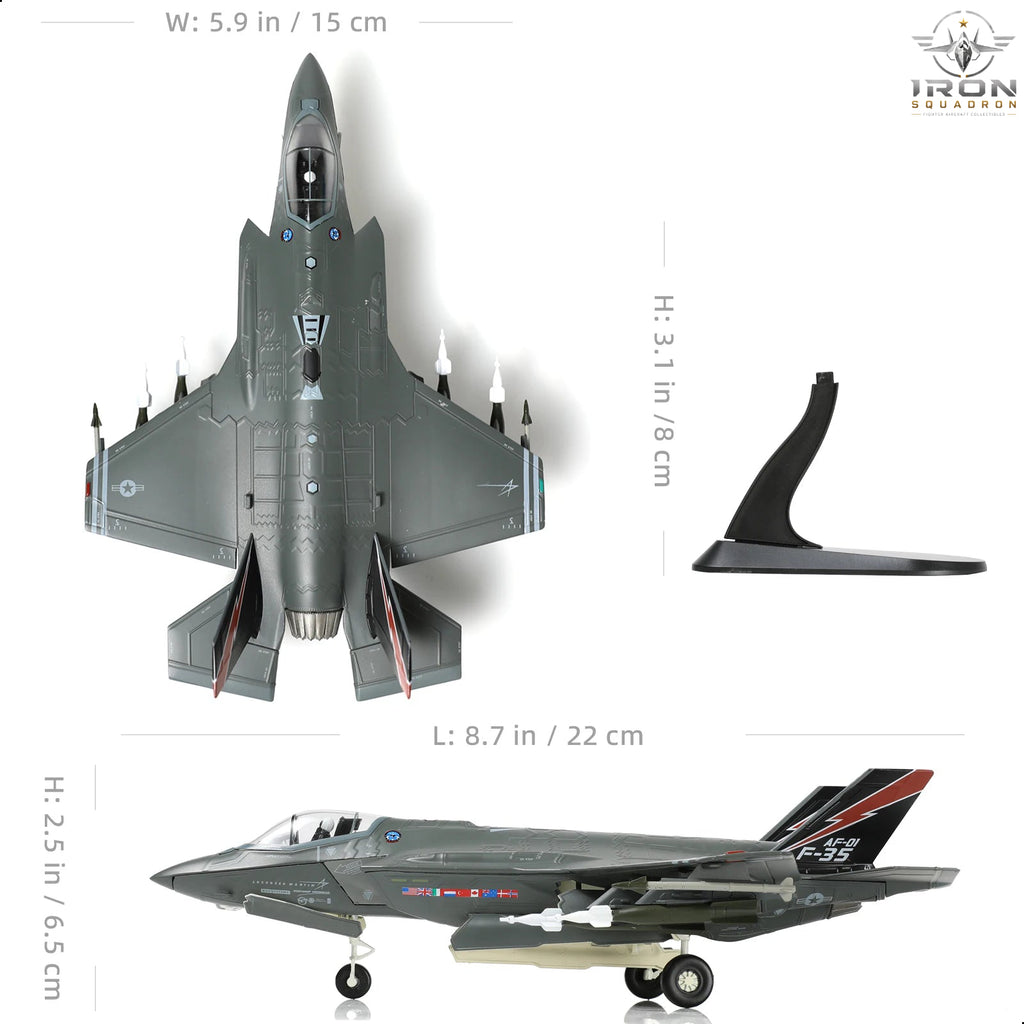 F-35A Lightning II — "Beast Mode" USAF 1:72 Diecast Model - image 2
