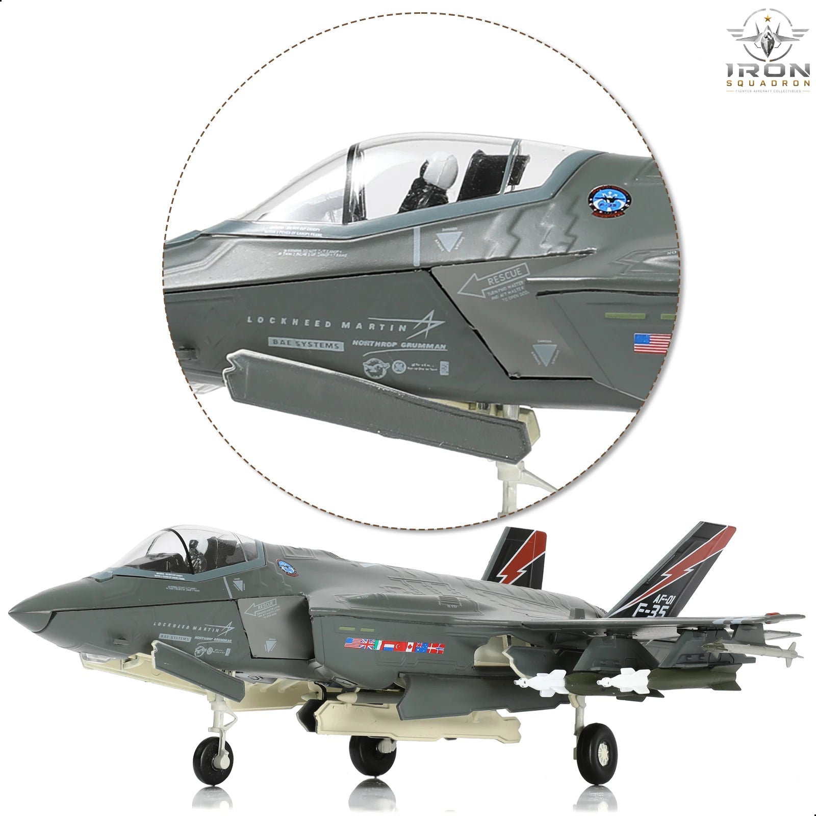 F-35A Lightning II — "Beast Mode" USAF 1:72 Diecast Model - image 6