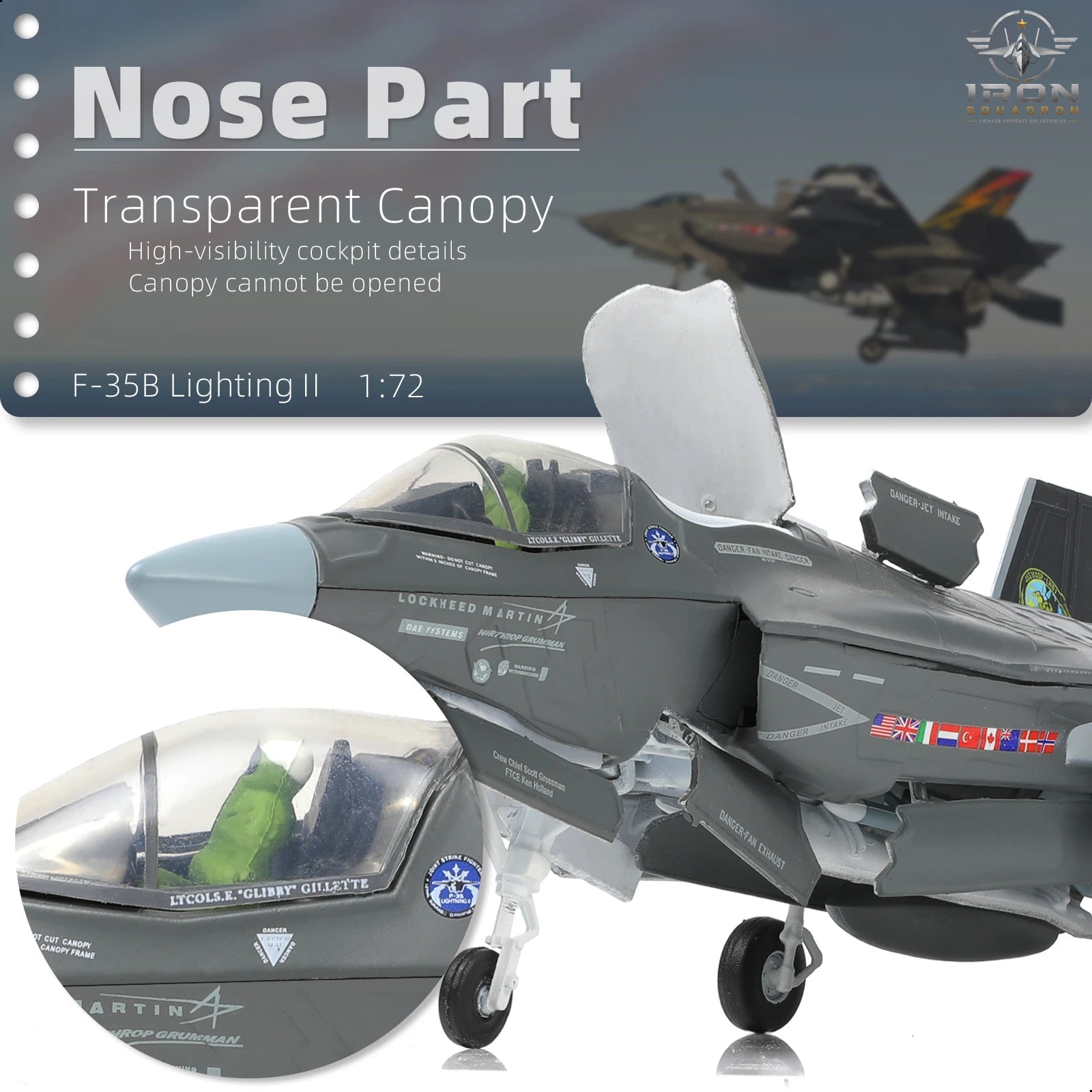 F-35B Lightning II — U.S. Marine Corps 1:72 Diecast Model - image 3