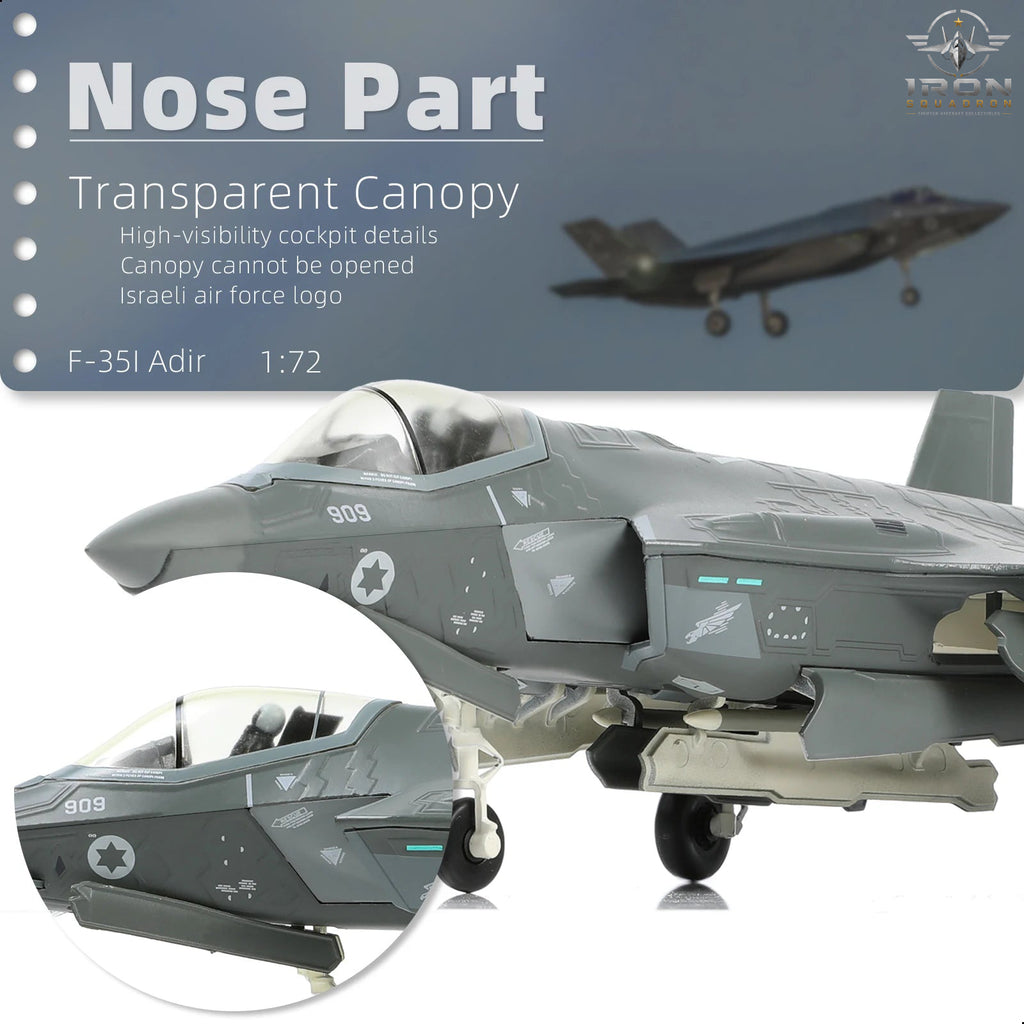 F-35I Adir — Israeli Air Force 1:72 Diecast Model - image 3