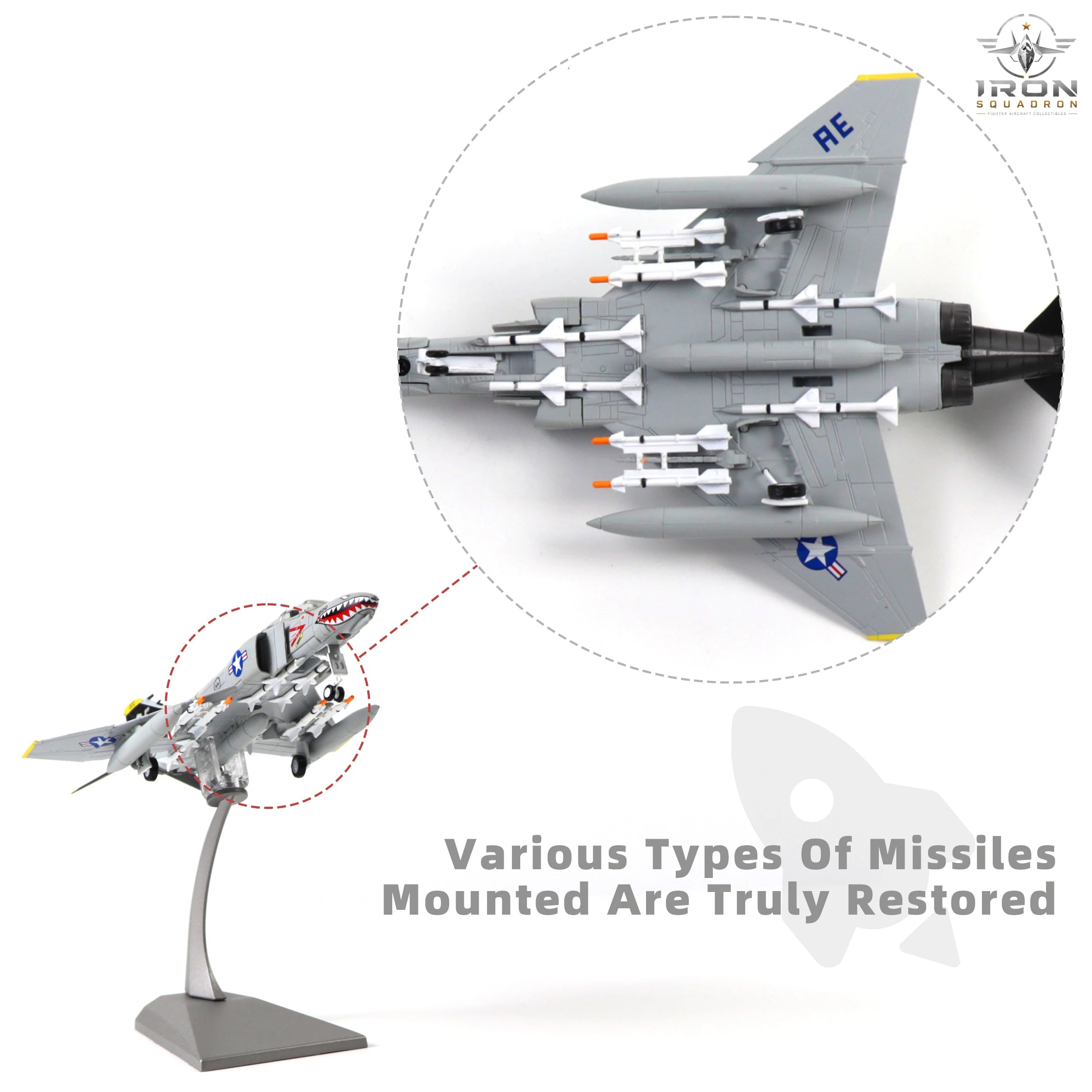F-4 Phantom II — U.S. Navy 1:100 Diecast Model - image 6