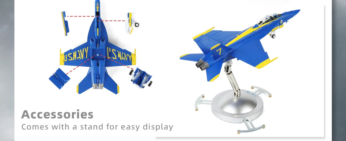 F/A-18F Super Hornet — Blue Angels #7 1:72 Diecast Model - image 9