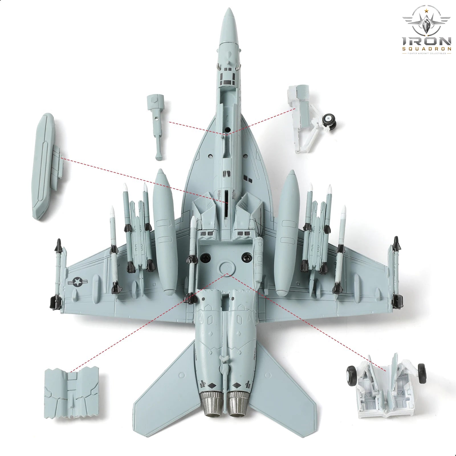 F/A-18F Super Hornet — U.S. Navy 1:100 Diecast Model - image 3