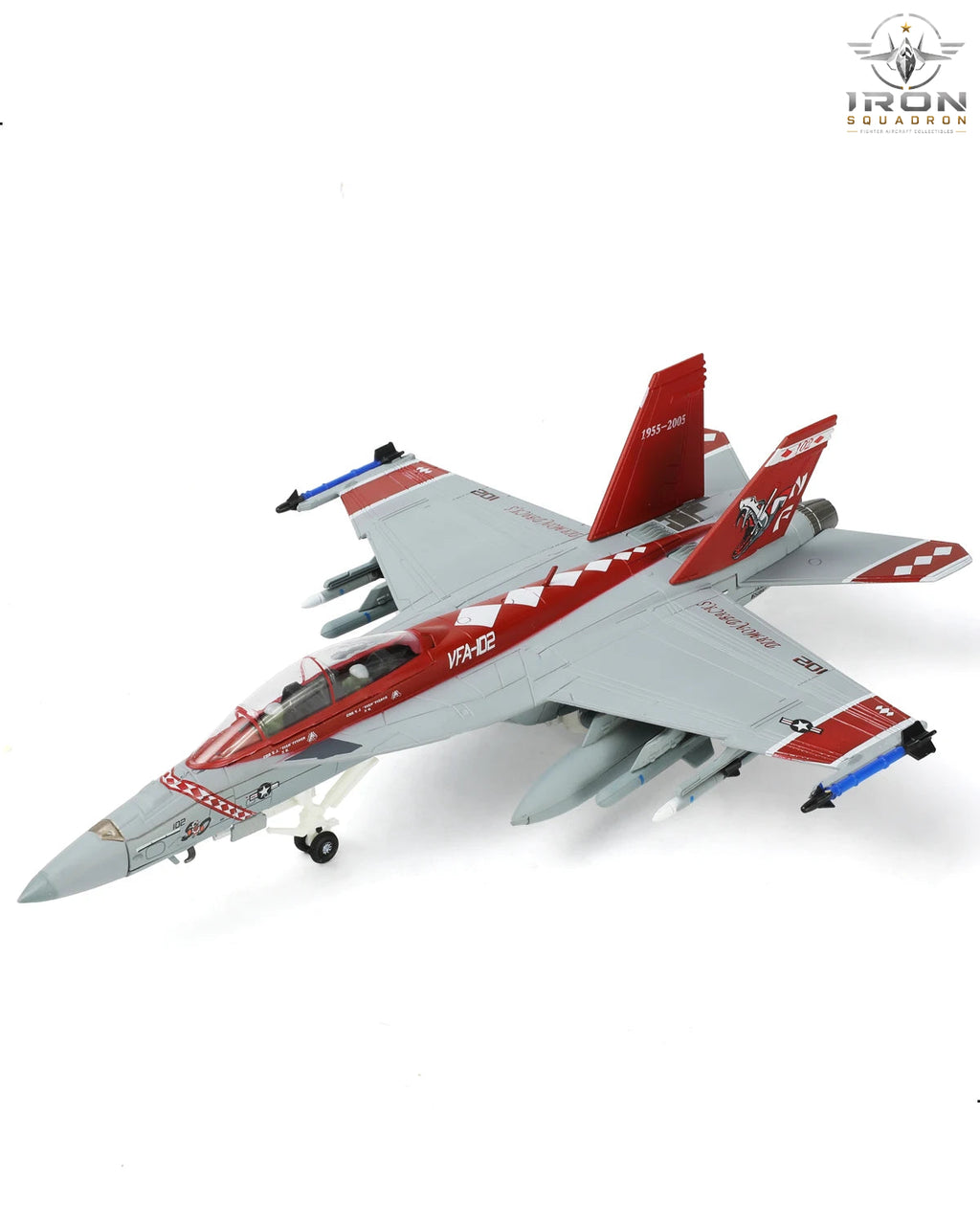 F/A-18F Super Hornet — VFA-102 Diamondbacks 1:100 Diecast Model - image 1