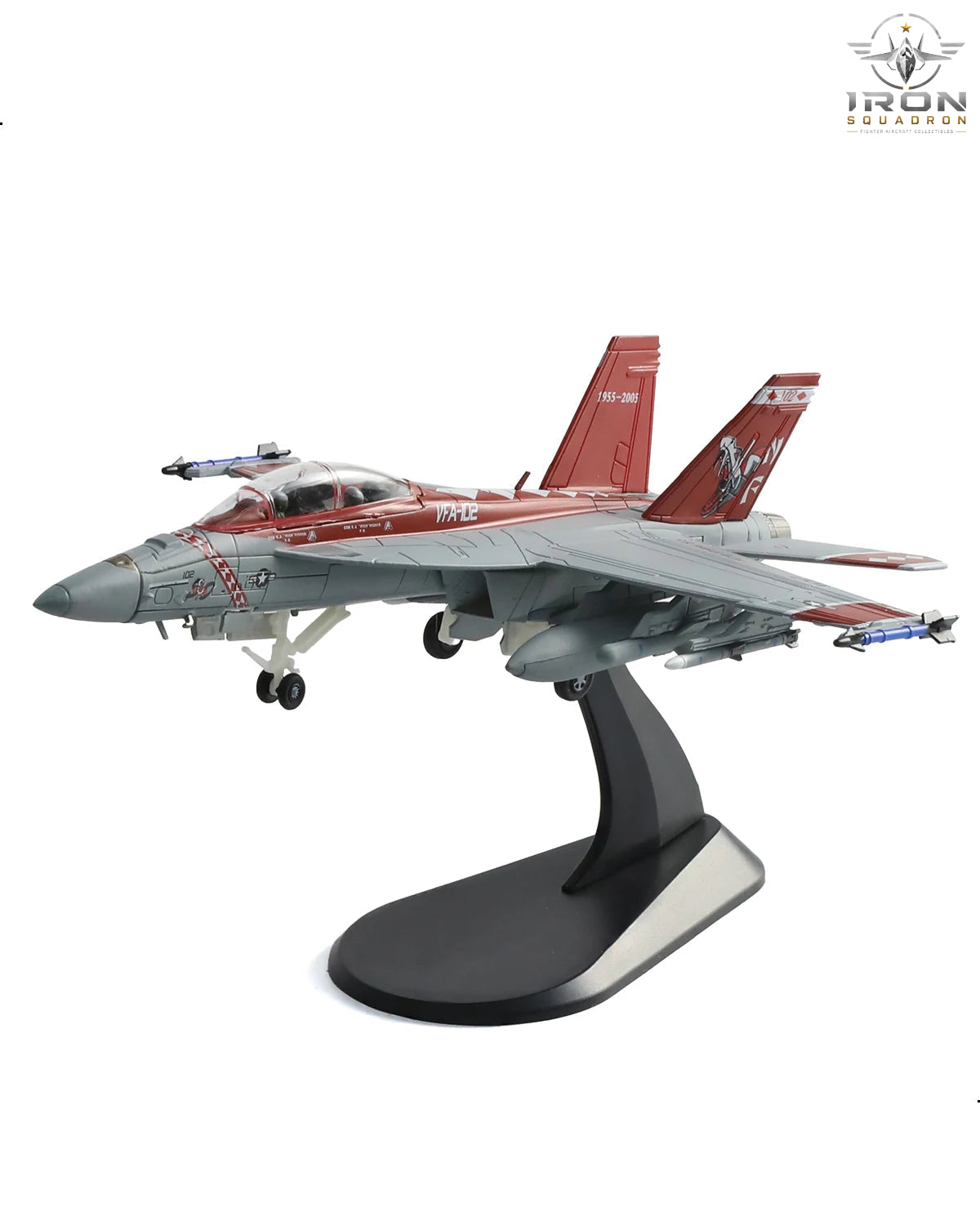 F/A-18F Super Hornet — VFA-102 Diamondbacks 1:100 Diecast Model - image 5