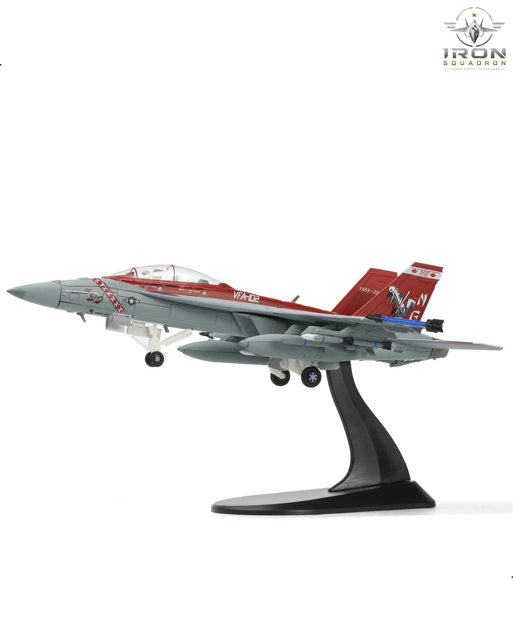 F/A-18F Super Hornet — VFA-102 Diamondbacks 1:100 Diecast Model - image 6