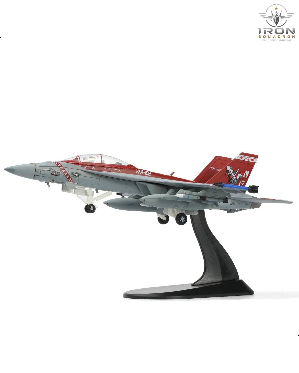 F/A-18F Super Hornet — VFA-102 Diamondbacks 1:100 Diecast Model - image 6