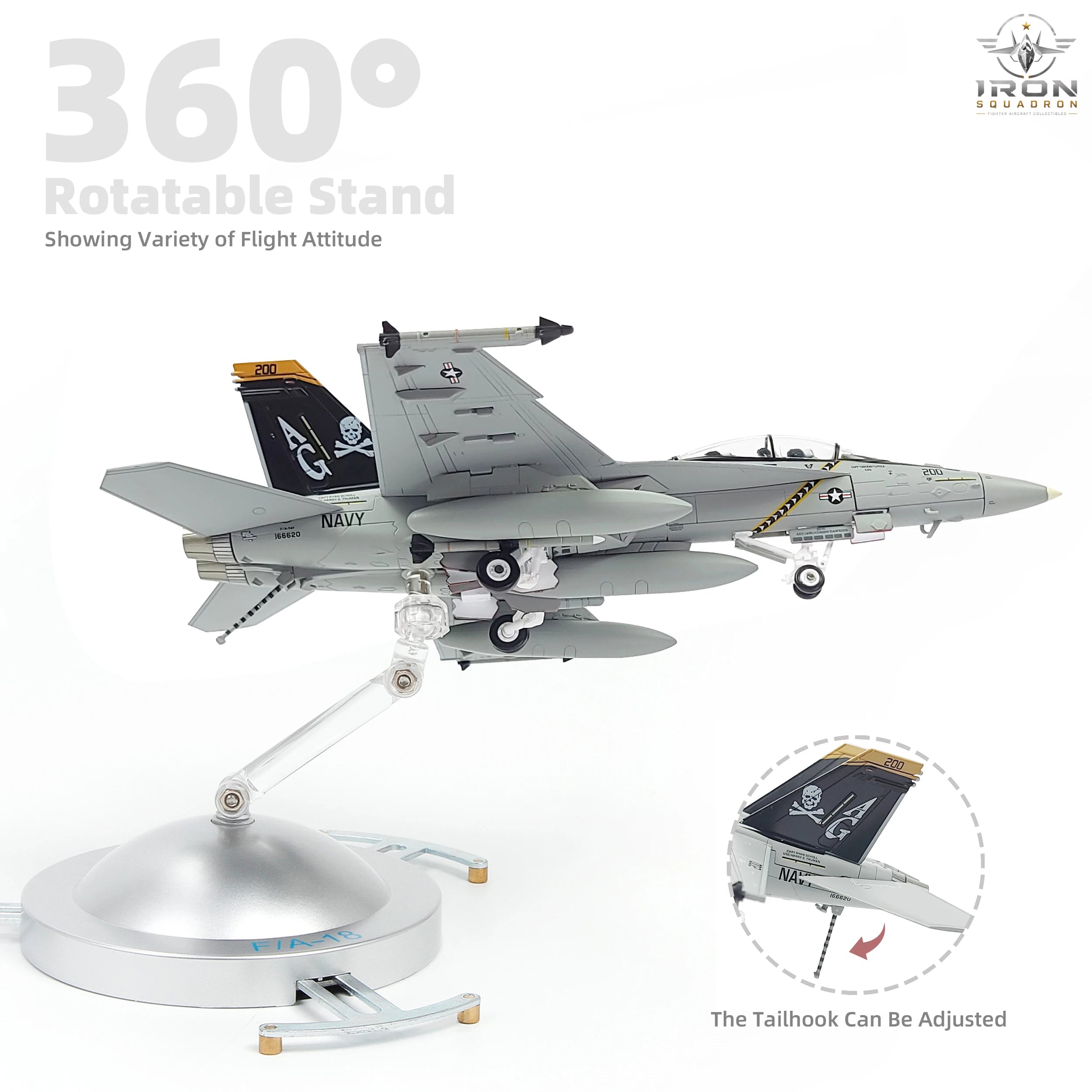 F/A-18F Super Hornet — VFA-103 Jolly Rogers 1:72 Diecast Model - image 3