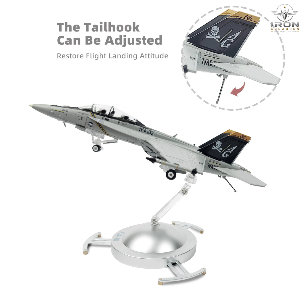 F/A-18F Super Hornet — VFA-103 Jolly Rogers 1:72 Diecast Model - image 4