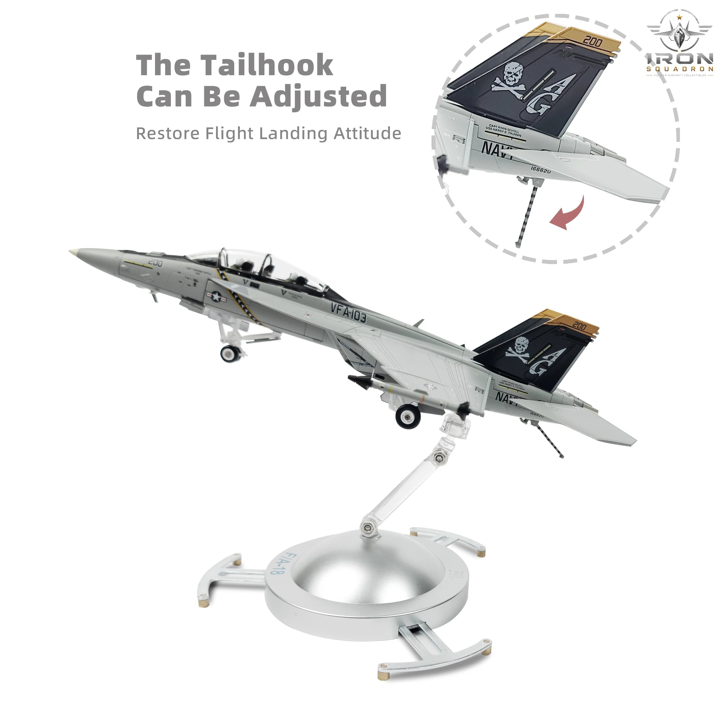 F/A-18F Super Hornet — VFA-103 Jolly Rogers 1:72 Diecast Model - image 4