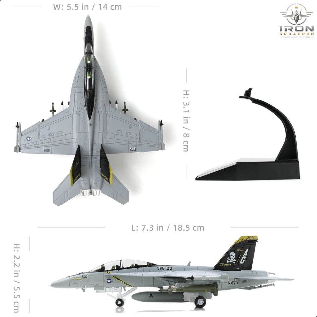 F/A-18 Super Hornet — Jolly Rogers 1:100 Diecast Model - image 4