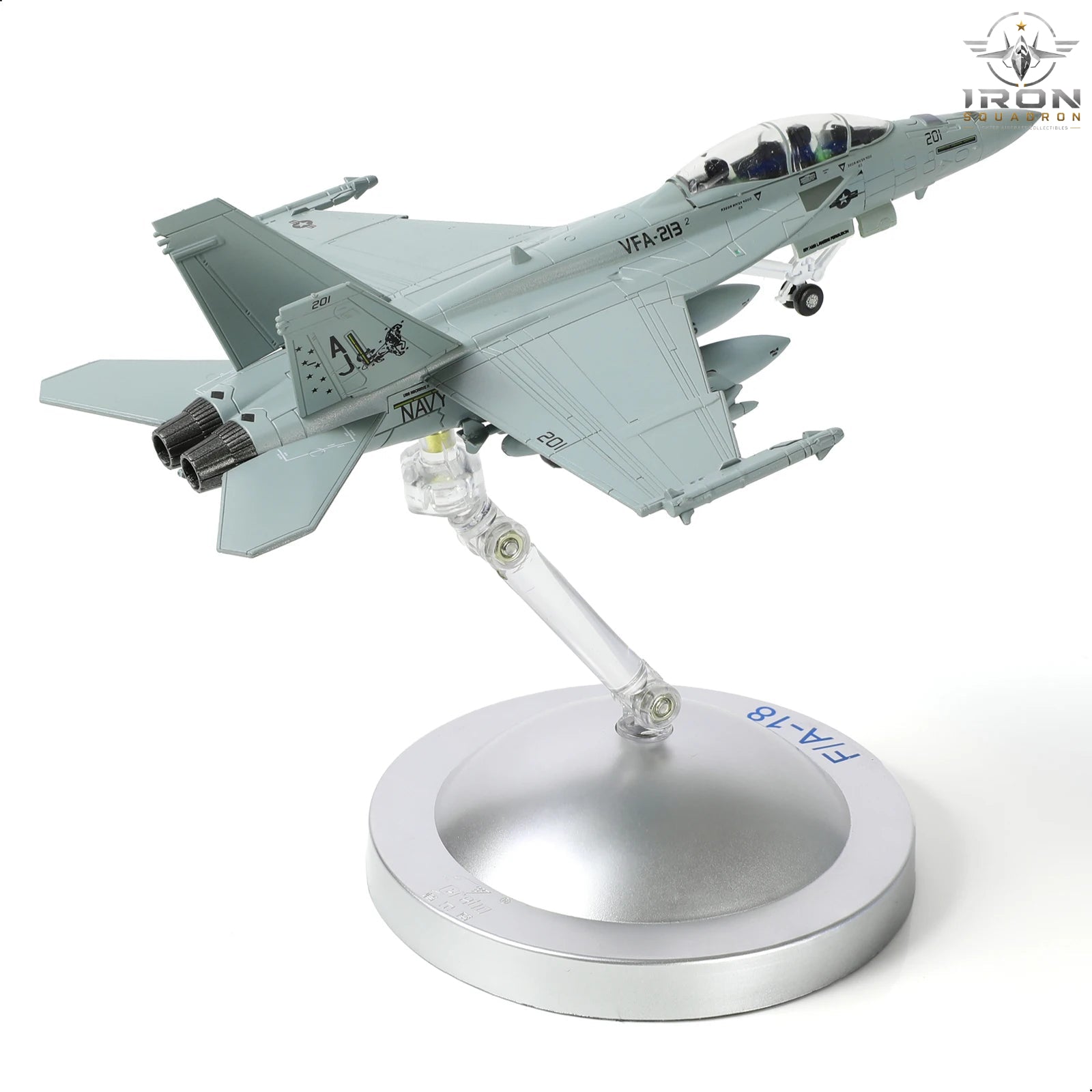 F/A-18 Super Hornet — VFA-213 Black Lions 1:100 Diecast Model - image 1