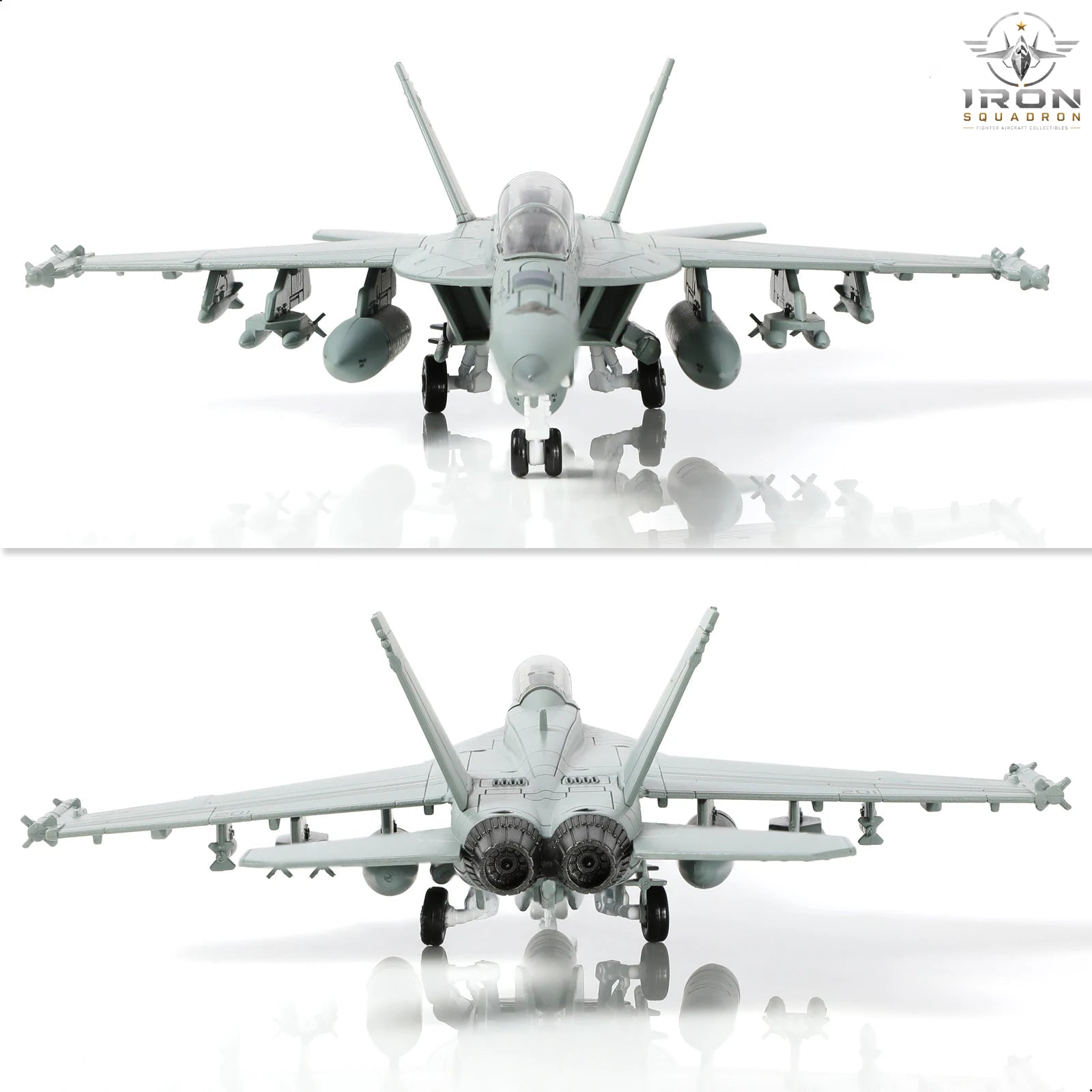 F/A-18 Super Hornet — VFA-213 Black Lions 1:100 Diecast Model - image 3