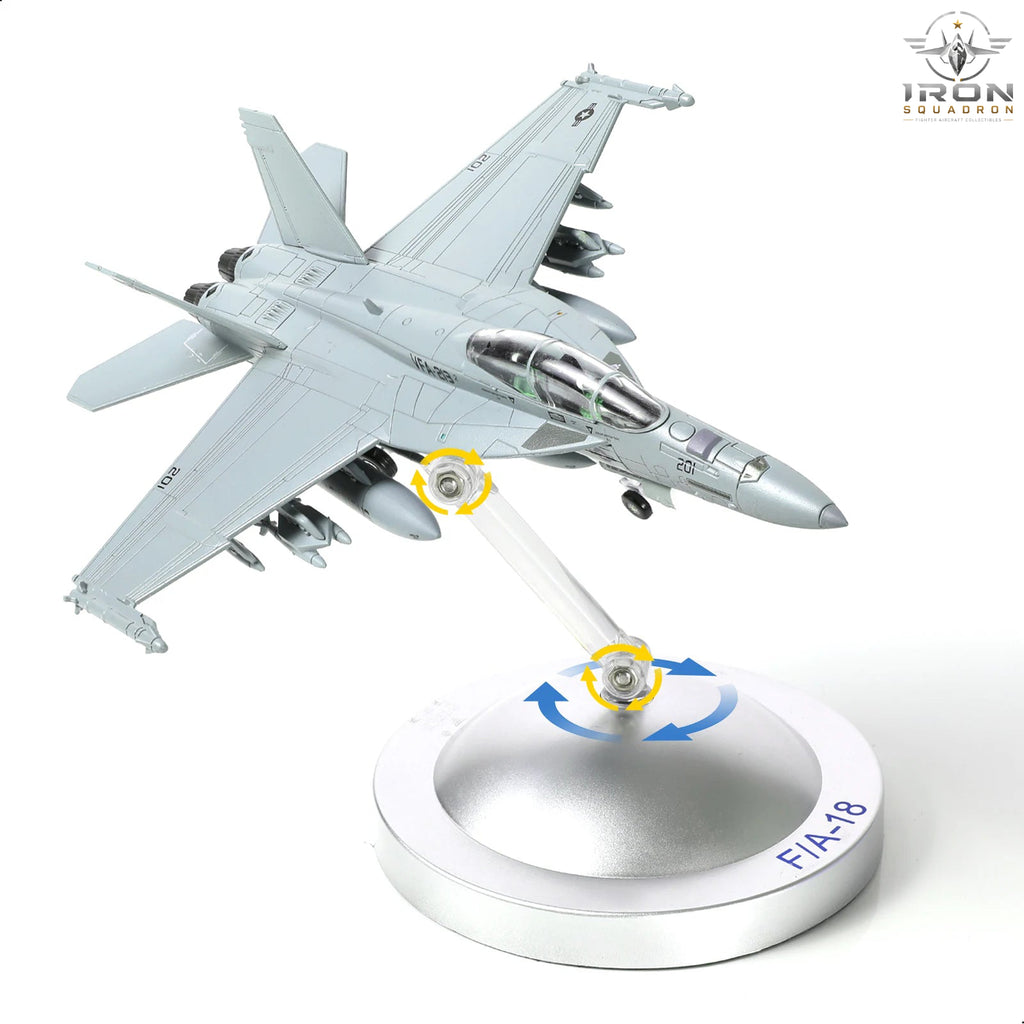 F/A-18 Super Hornet — VFA-213 Black Lions 1:100 Diecast Model - image 4
