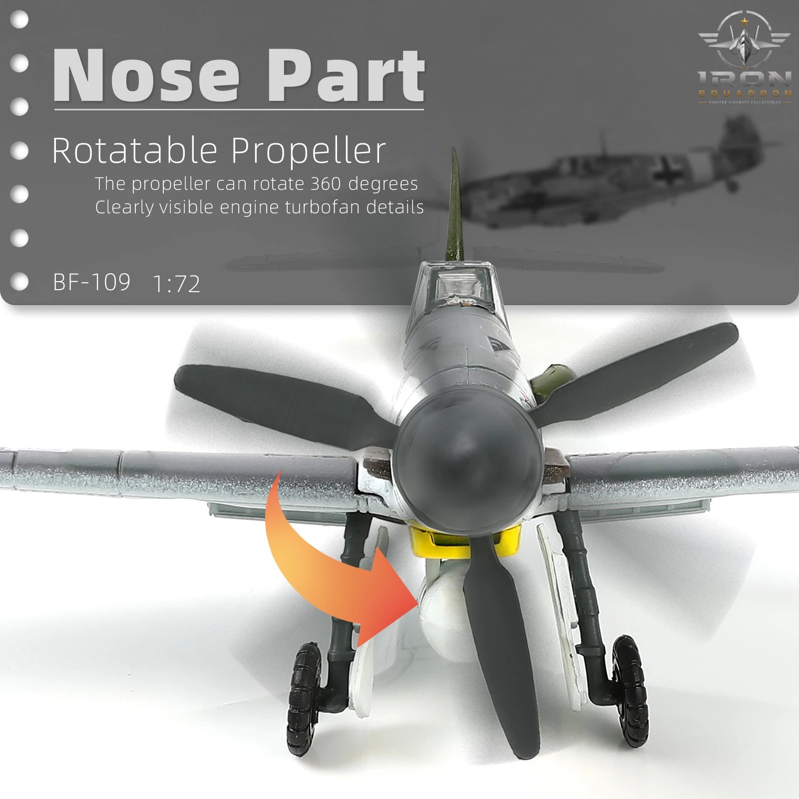 Messerschmitt Bf 109 — Desert 1:72 Diecast Model - image 3