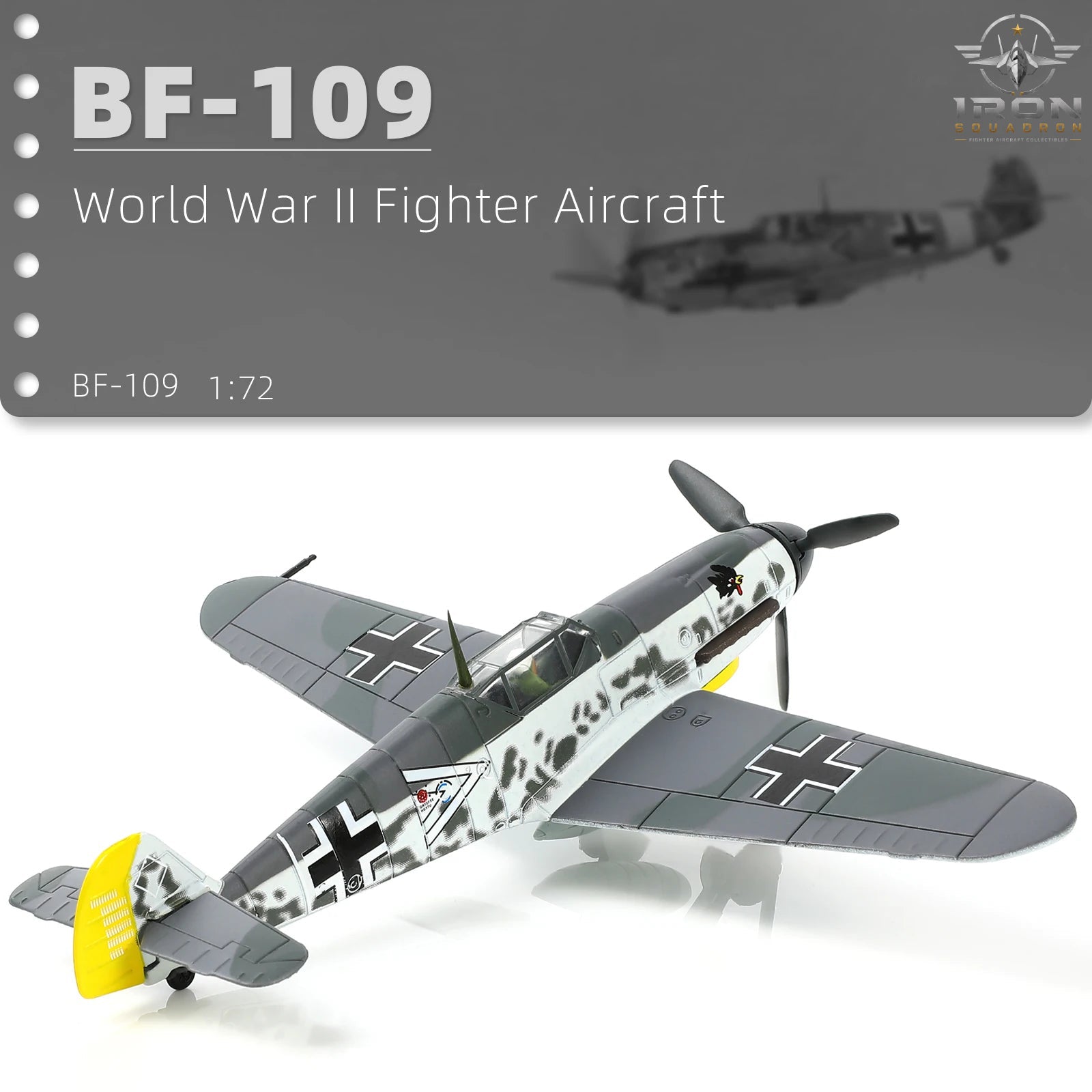Messerschmitt Bf 109 — Desert 1:72 Diecast Model - image 4