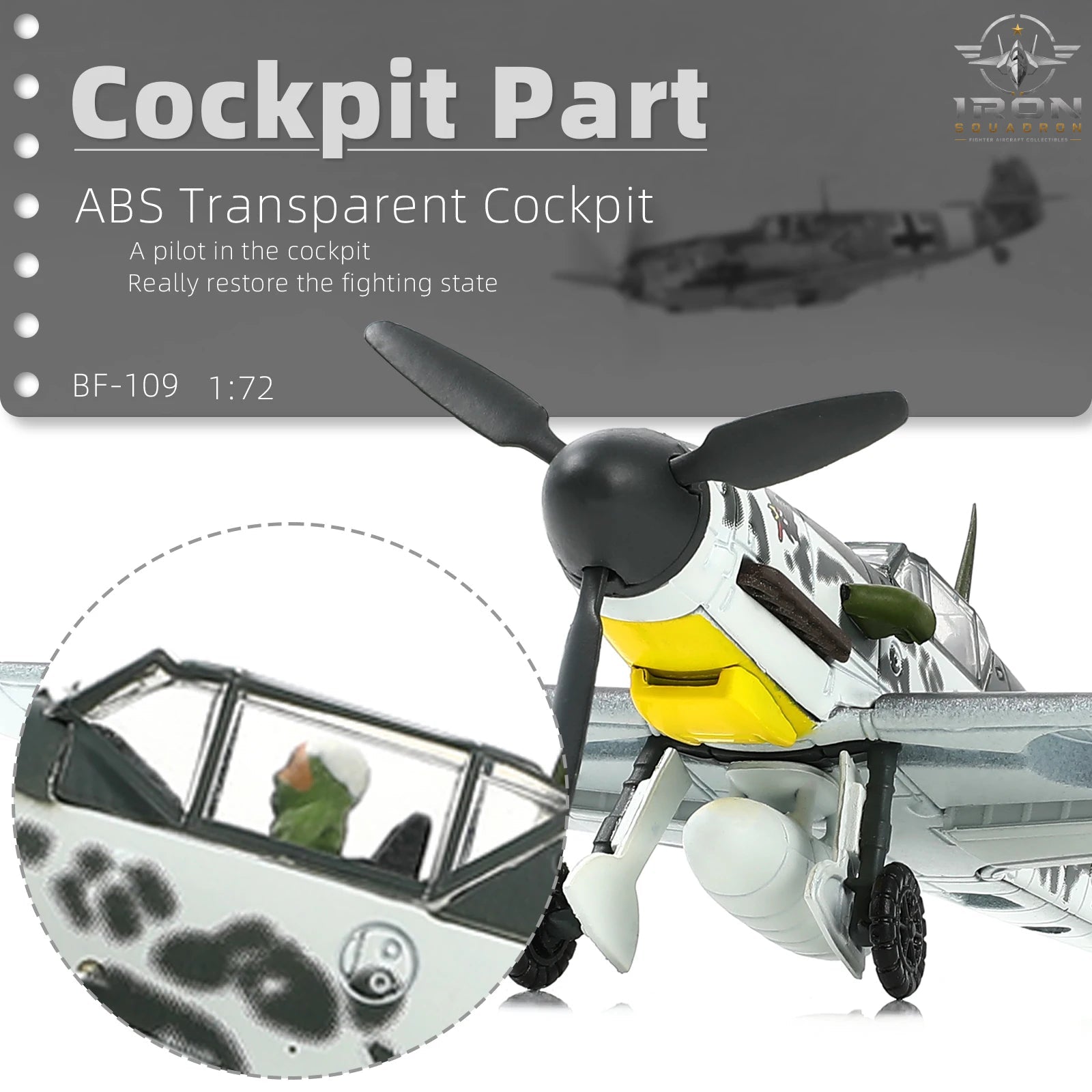 Messerschmitt Bf 109 — Desert 1:72 Diecast Model - image 6