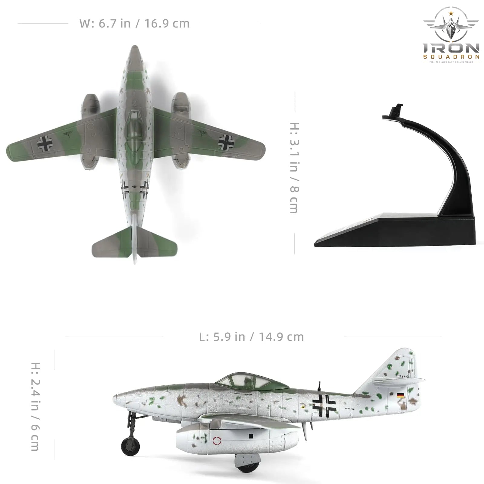 Messerschmitt Me 262 — 1:72 Diecast Model - image 2