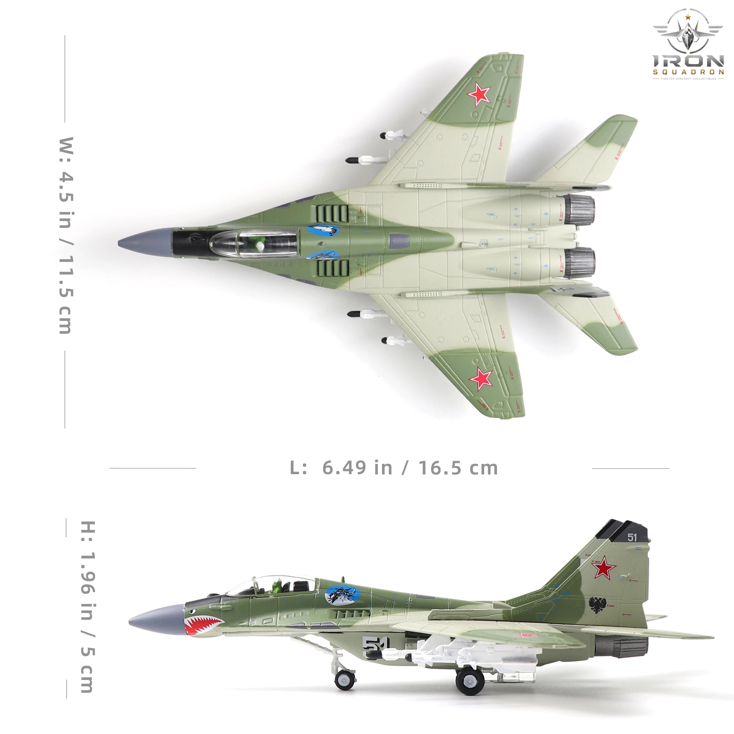 MiG-29 Fulcrum — 1:100 Diecast Model - image 2