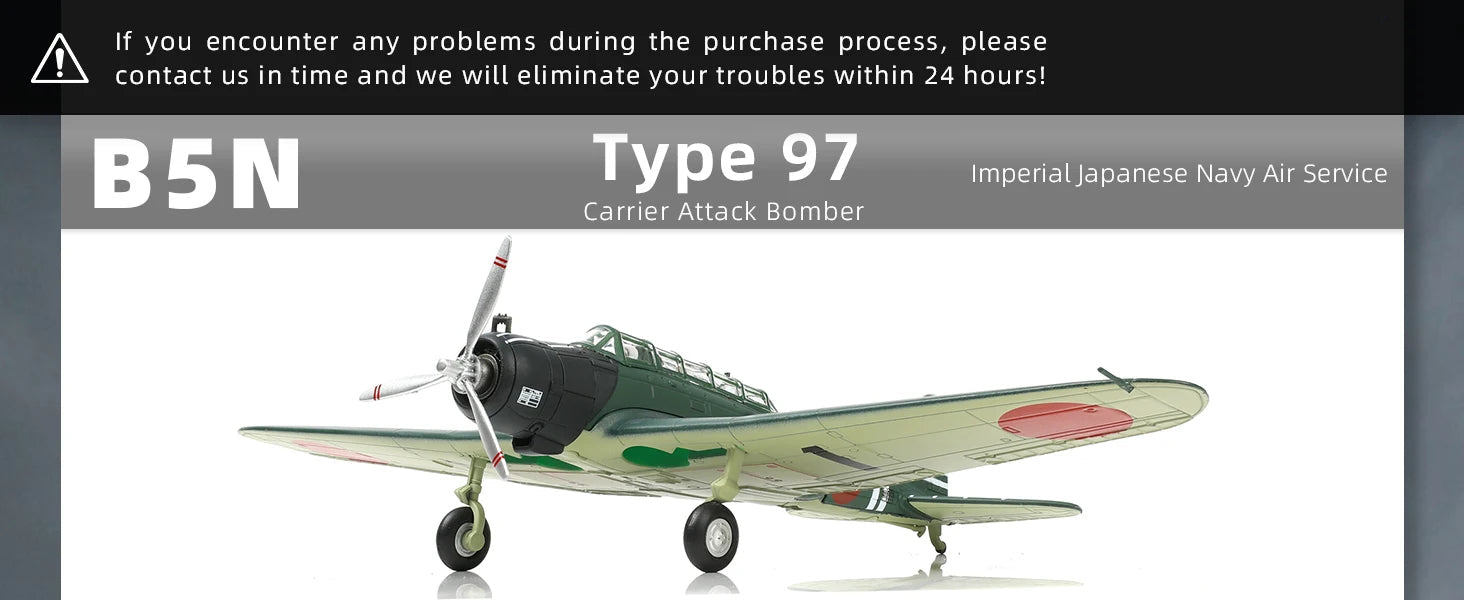 Nakajima B5N Kate — Type 97 1:72 Diecast Model - image 2