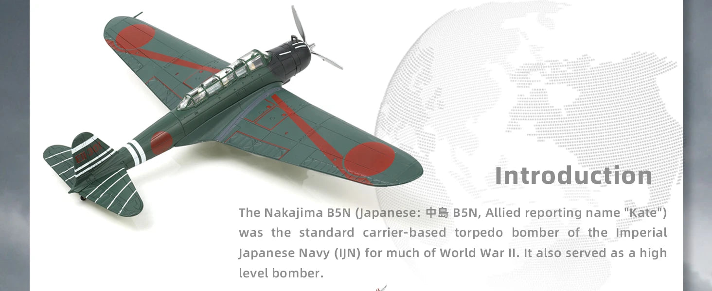 Nakajima B5N Kate — Type 97 1:72 Diecast Model - image 3