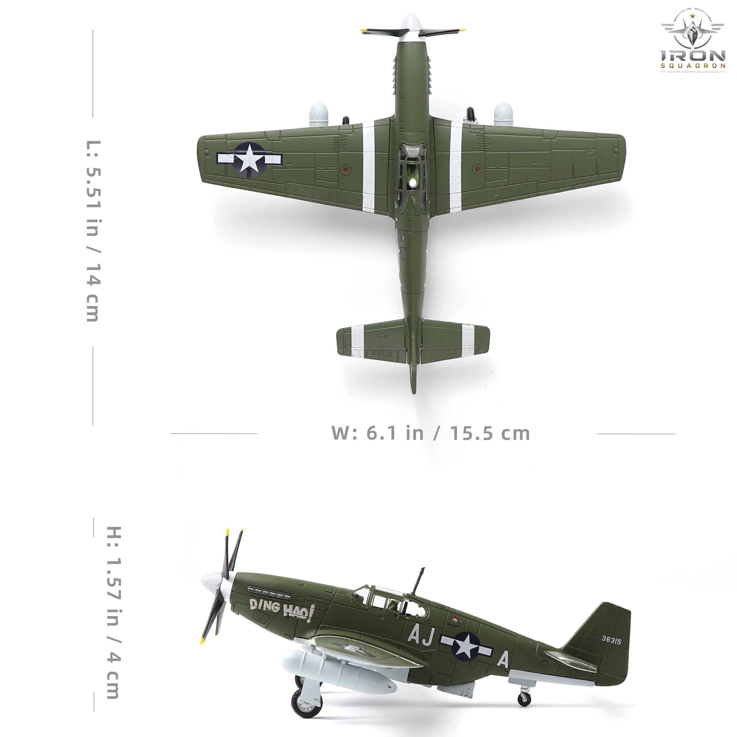 P-51B Mustang — 1:72 Diecast Model - image 2