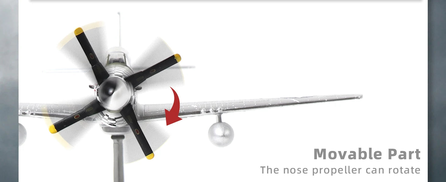 P-51D Mustang — Bare Metal 1:72 Diecast Model - image 10
