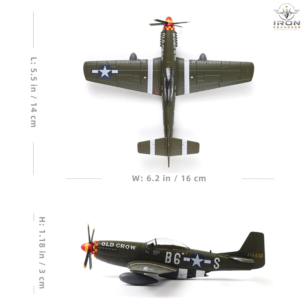 P-51D Mustang — "Old Crow" (Bud Anderson) 1:72 Diecast Model - image 2