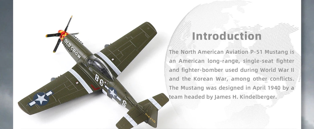 P-51D Mustang — "Old Crow" (Bud Anderson) 1:72 Diecast Model - image 8