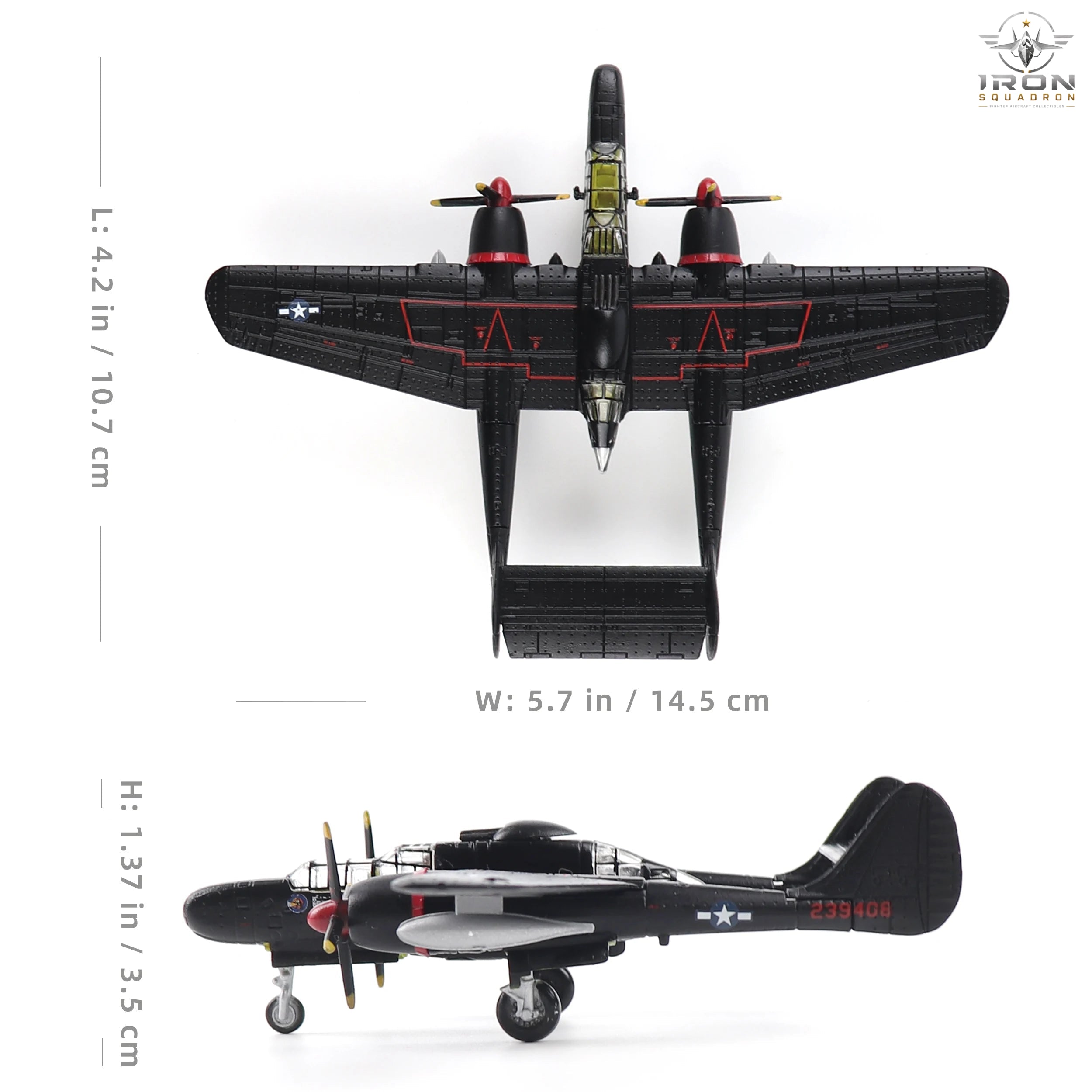 P-61 Black Widow — Night Fighter 1:144 Diecast Model - image 2