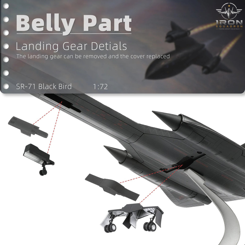 SR-71A Blackbird — 17.9" 61-7974 1:72 Diecast Model - image 3