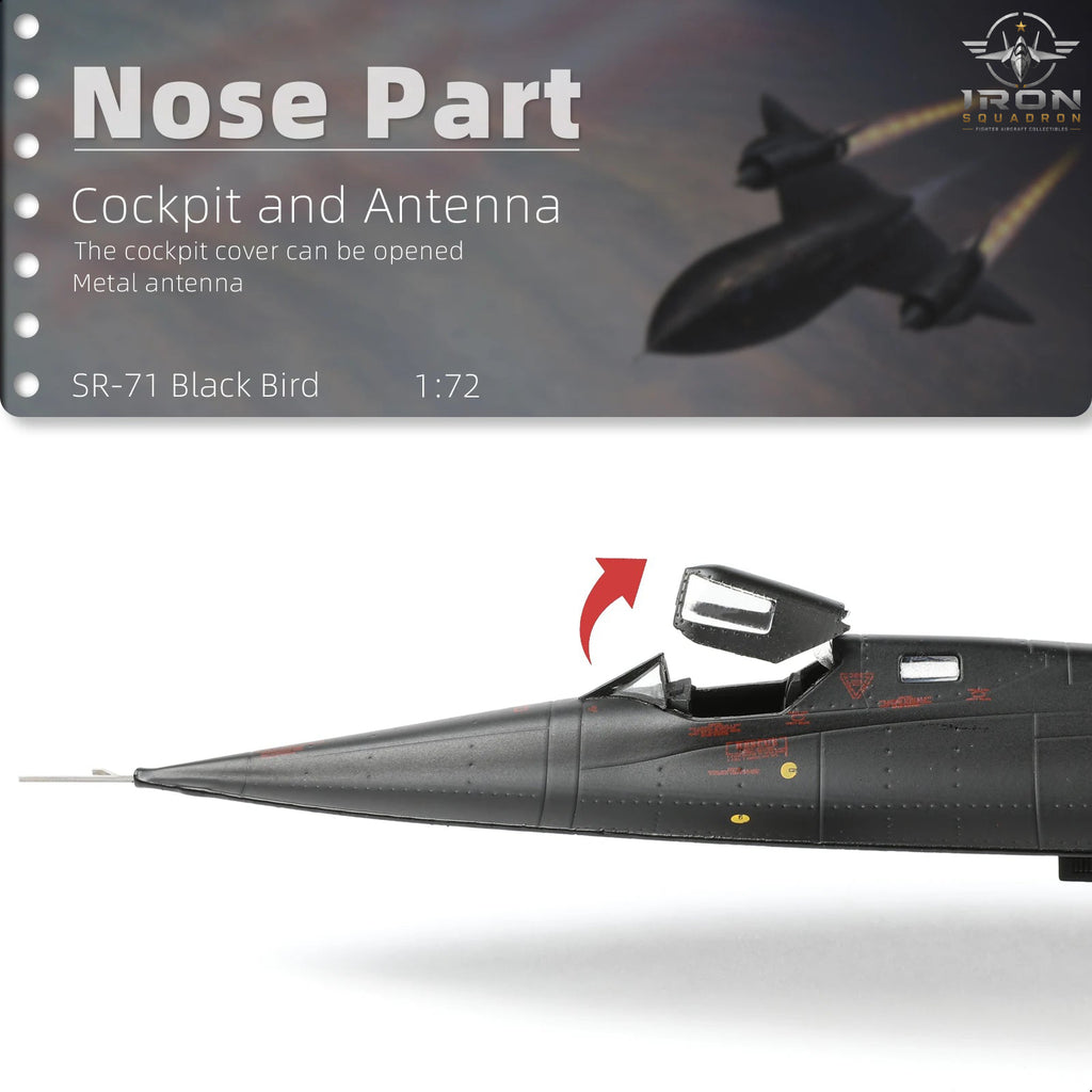 SR-71A Blackbird — 17.9" 61-7974 1:72 Diecast Model - image 4