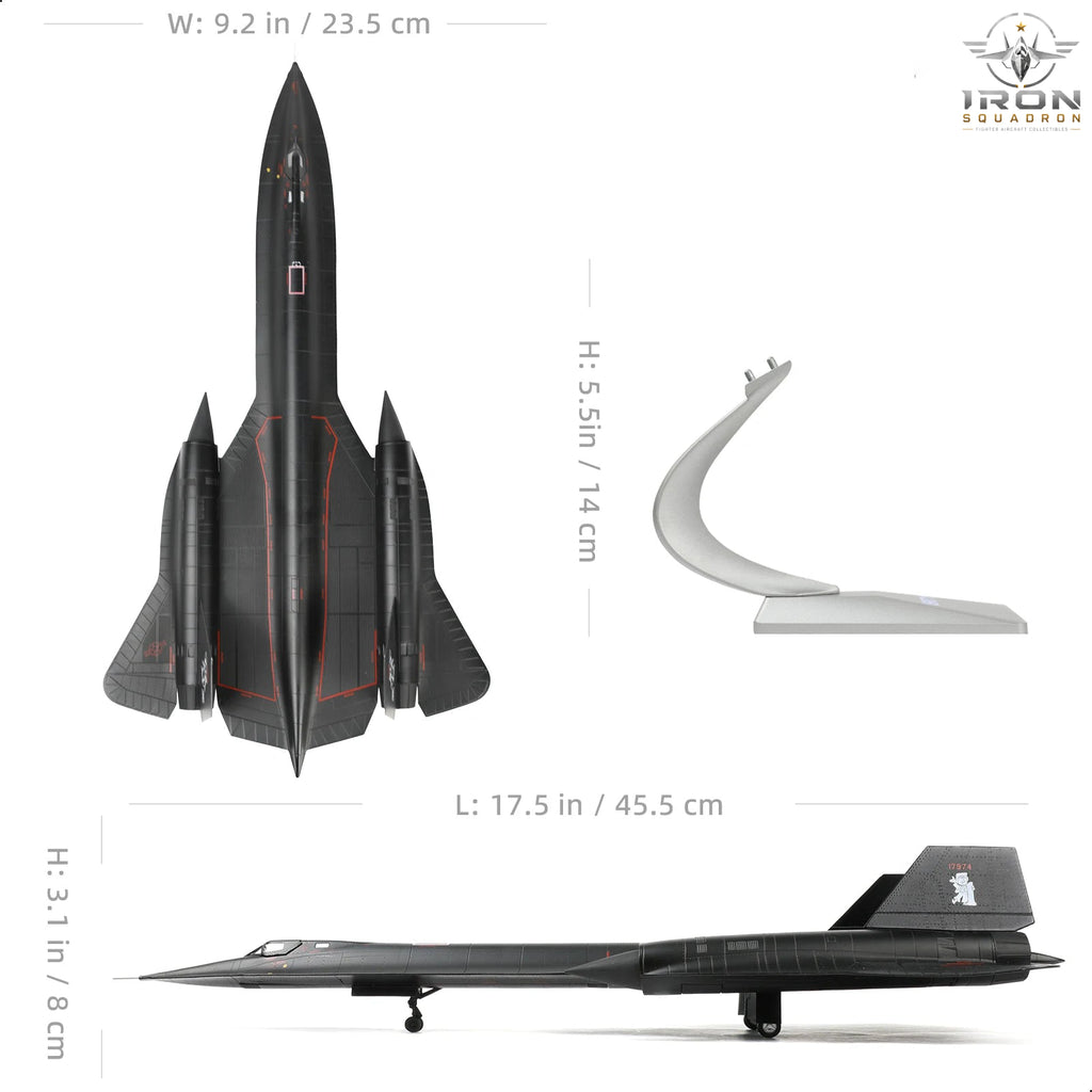 SR-71A Blackbird — 17.9" 61-7974 1:72 Diecast Model - image 6