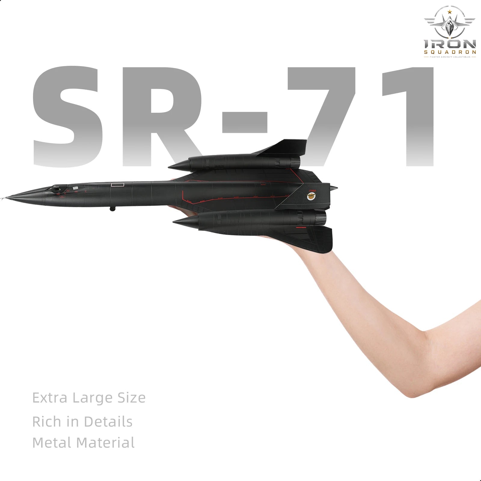 SR-71A Blackbird — 17.9" 61-7980 1:72 Diecast Model - image 3