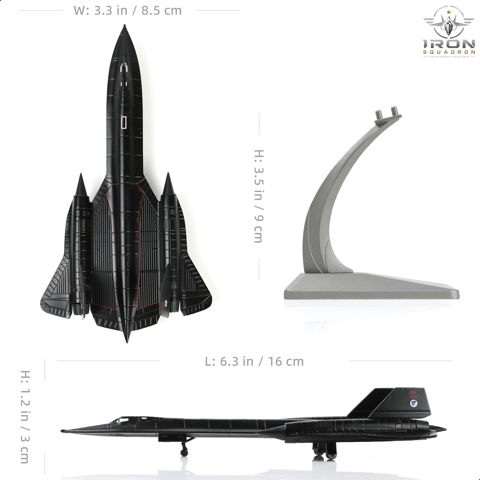 SR-71A Blackbird — 61-7972 1:200 Diecast Model - image 2