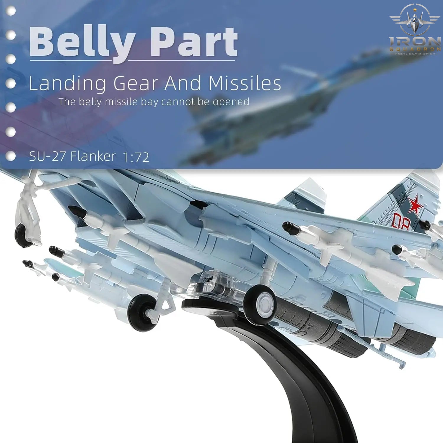 Su-27 Flanker — 1:100 Diecast Model - image 3