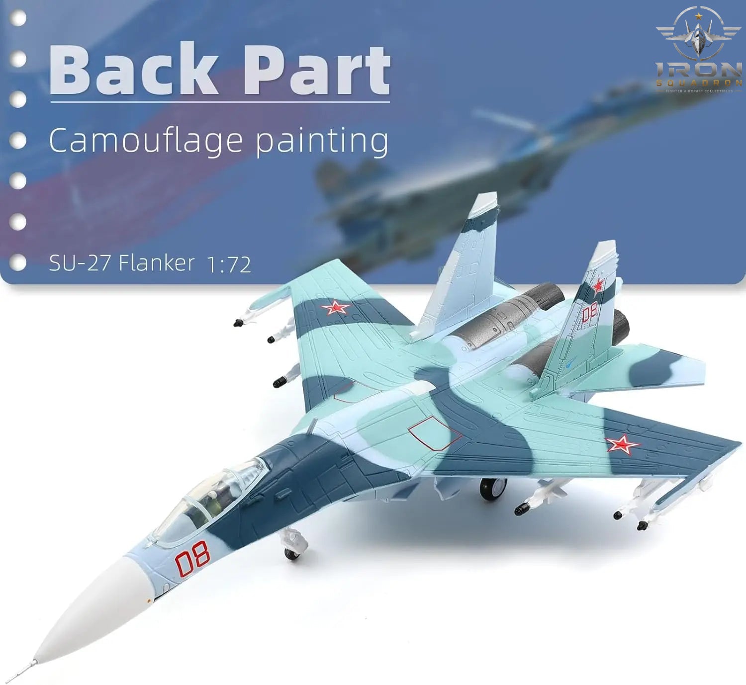 Su-27 Flanker — 1:100 Diecast Model - image 5