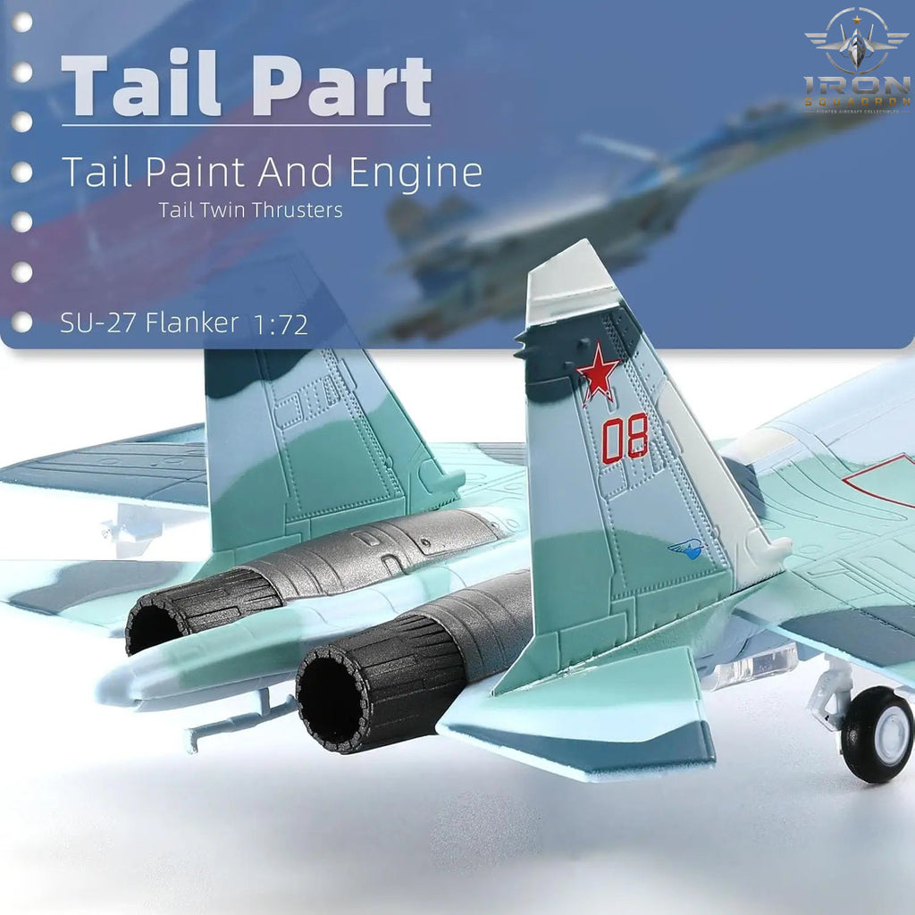 Su-27 Flanker — 1:100 Diecast Model - image 6