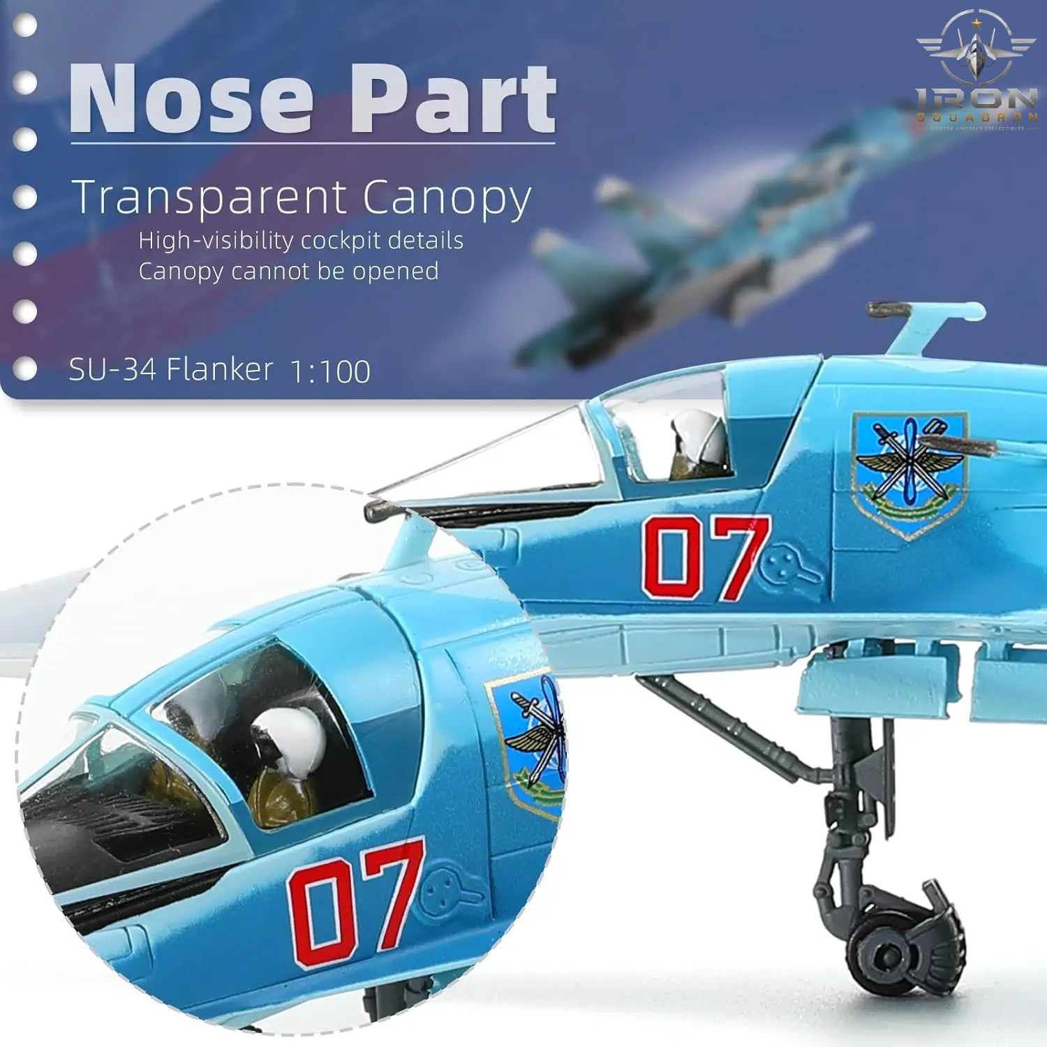 Su-34 Fullback — 1:100 Diecast Model - image 3