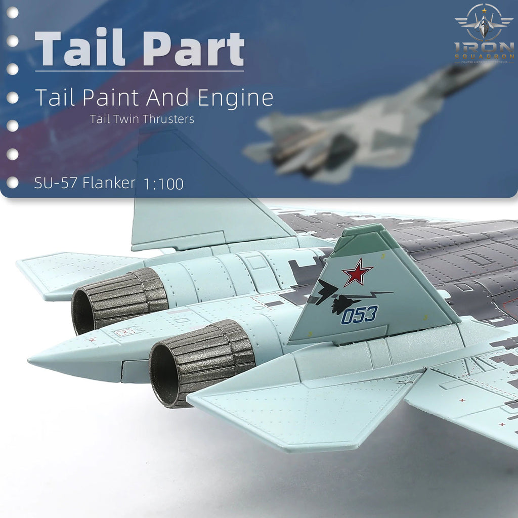 Su-57 Felon — Digital Camo 1:100 Diecast Model - image 2
