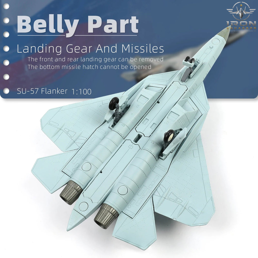 Su-57 Felon — Digital Camo 1:100 Diecast Model - image 4