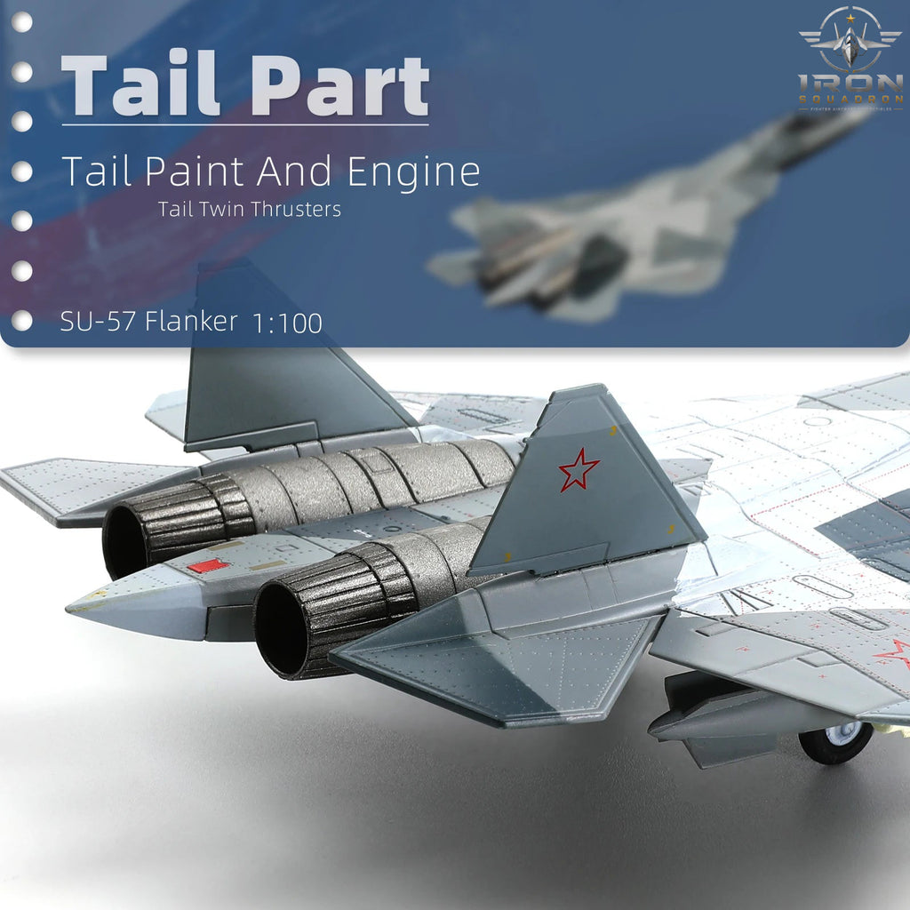 Su-57 Felon — Snow Splinter 1:100 Diecast Model - image 4