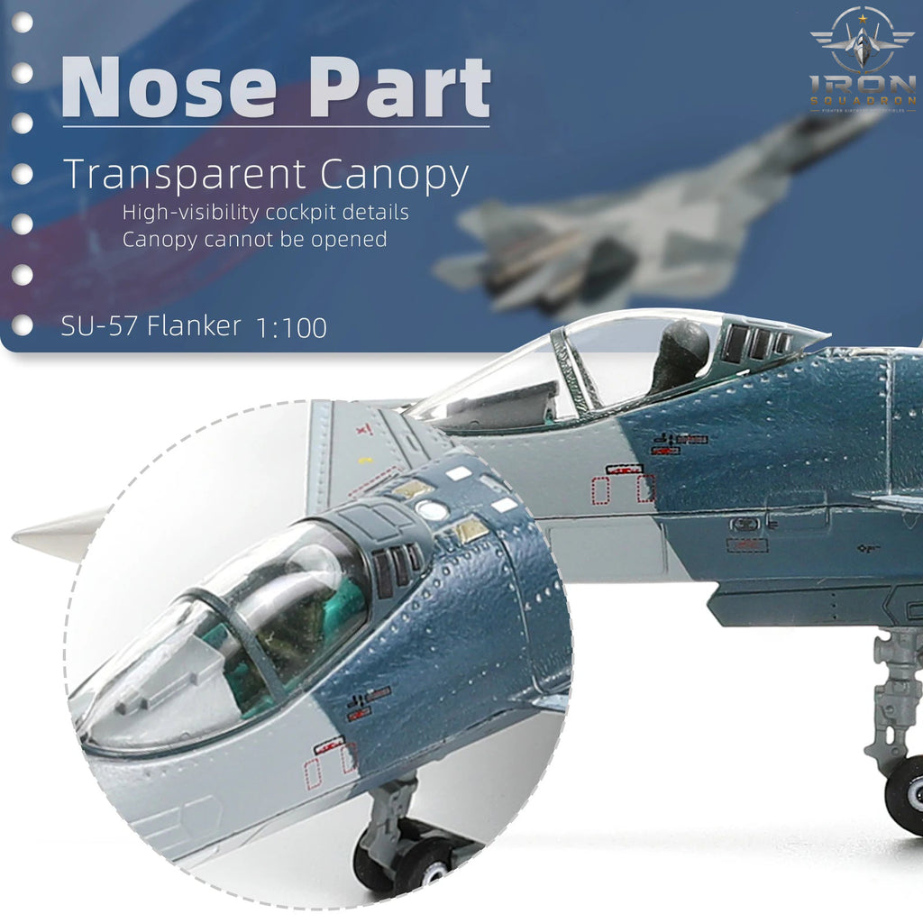 Su-57 Felon — Snow Splinter 1:100 Diecast Model - image 5