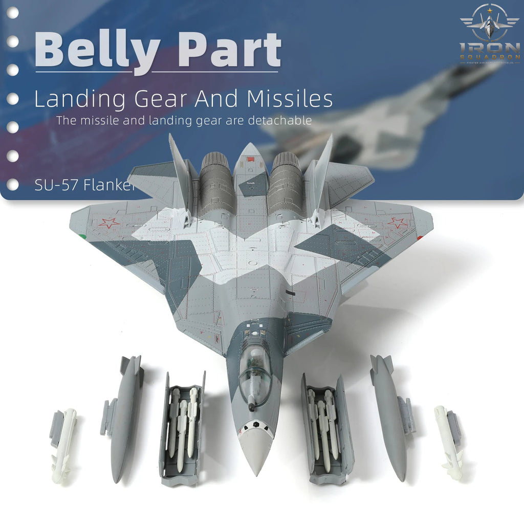 Su-57 Felon — Snow Splinter 1:100 Diecast Model - image 6