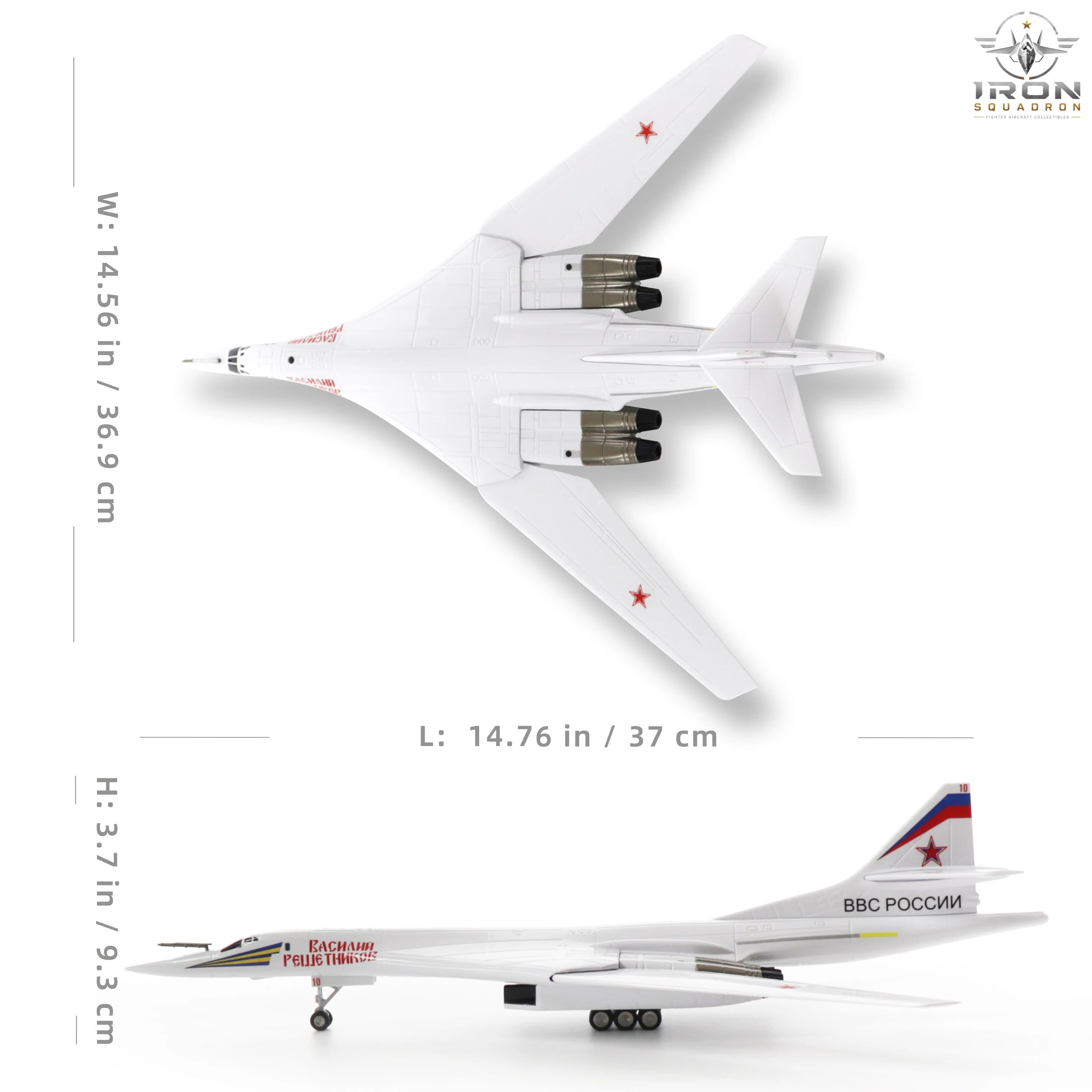 Tu-160 Blackjack — 1:144 Diecast Model - image 2