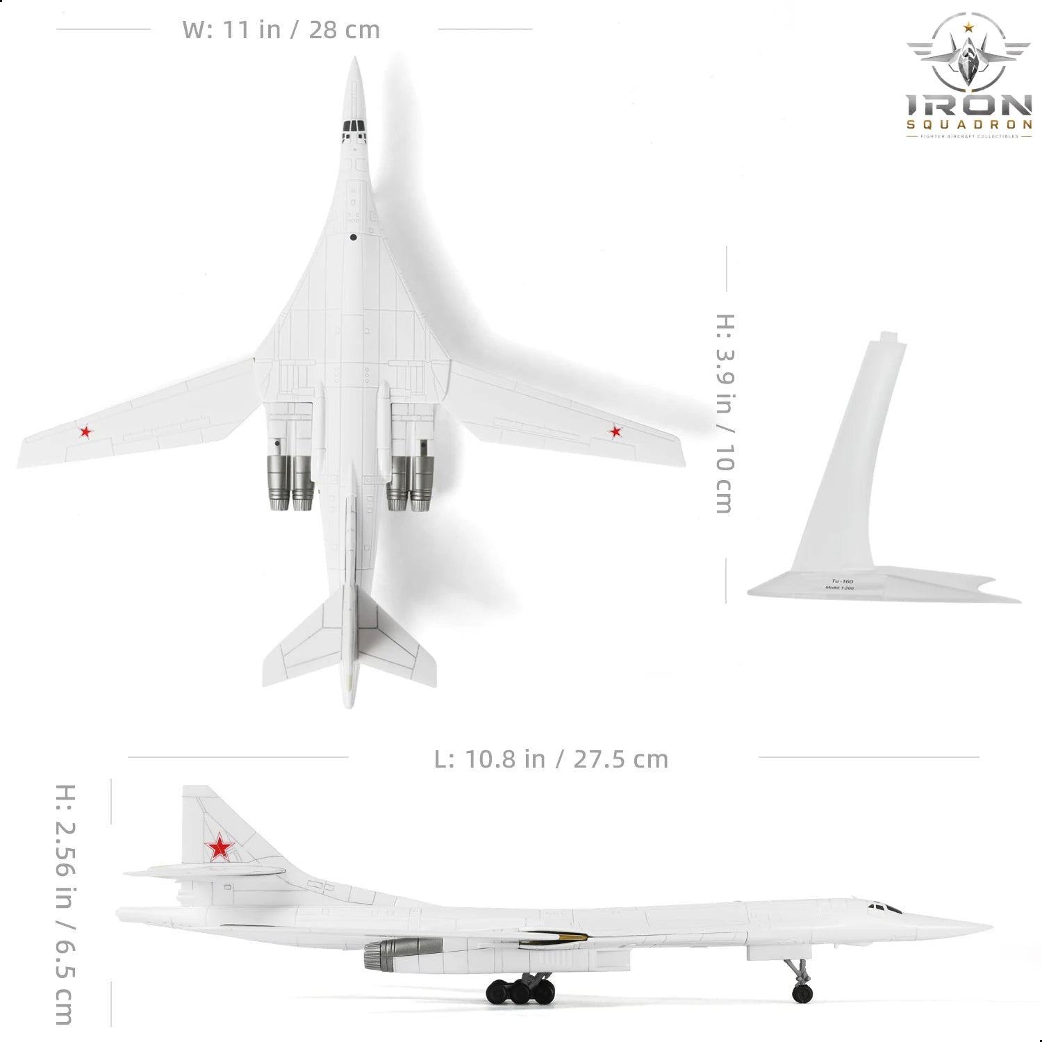 Tu-160 Blackjack — 1:200 Diecast Model - image 4
