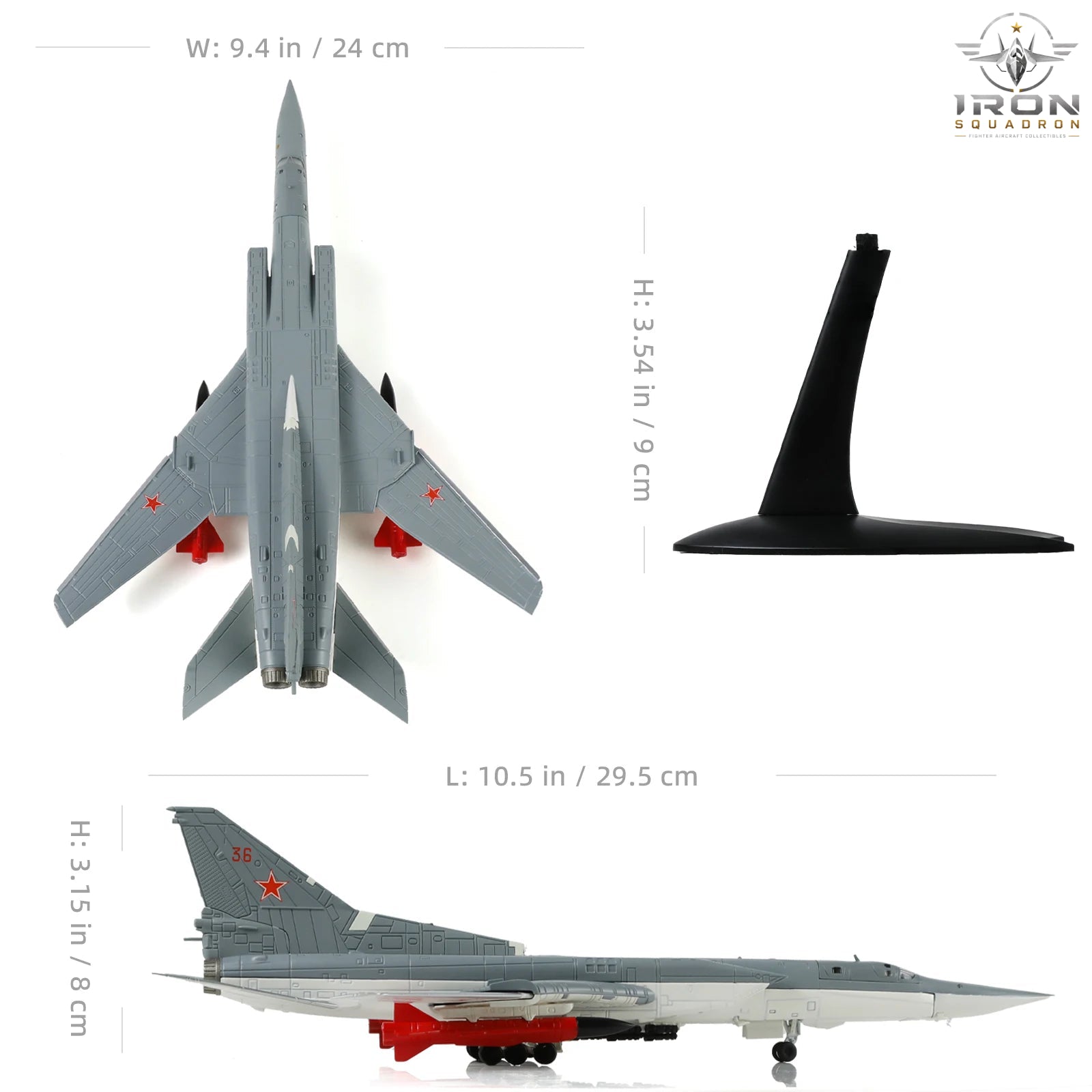 Tu-22M3 Backfire — 1:144 Diecast Model - image 3