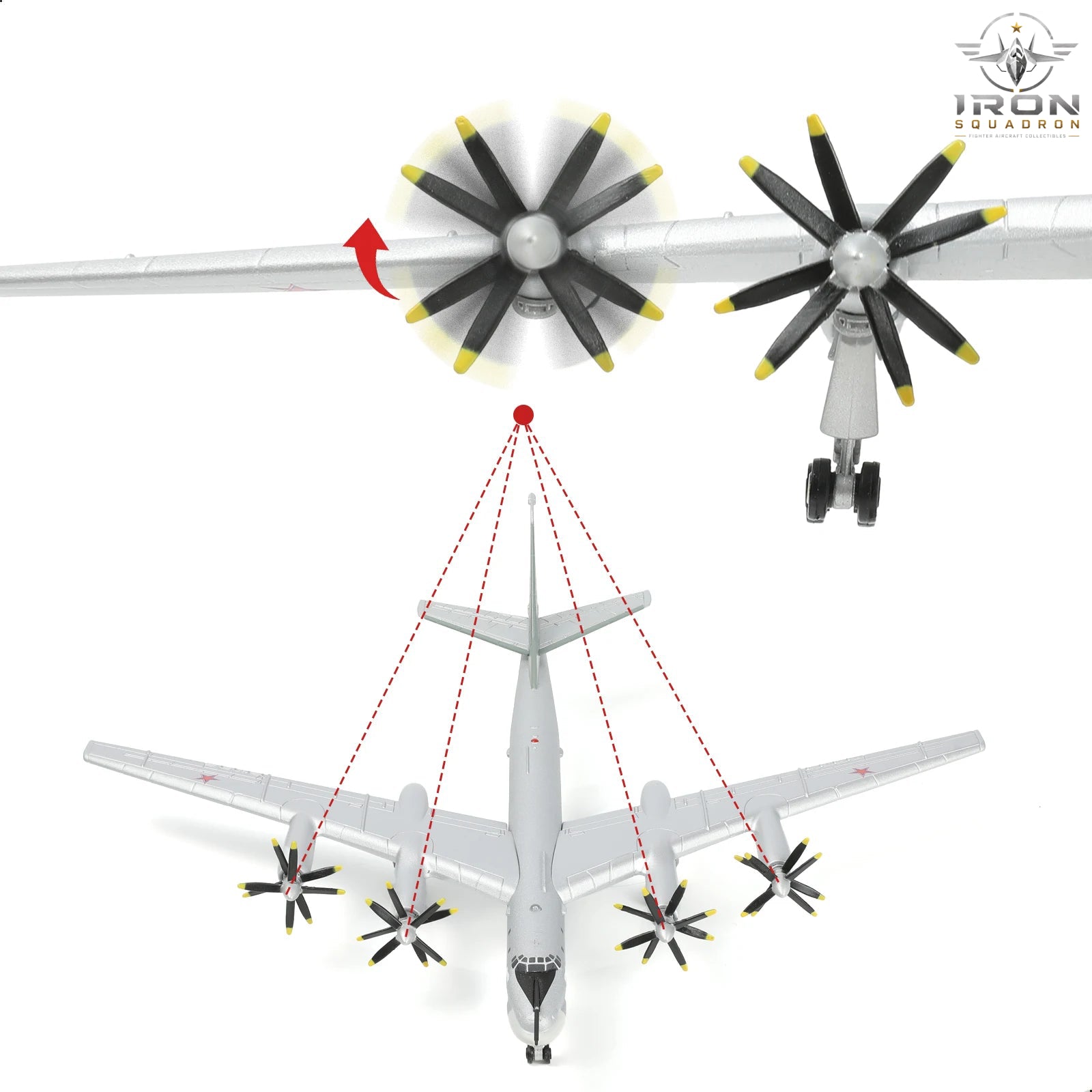 Tu-95 Bear — 1:200 Diecast Model - image 4